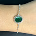 Malachite Silver Rakhi - RK-2MT