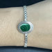 Malachite Silver Rakhi - RK-3MT