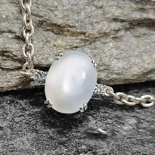 Moonstone Silver Rakhi - RK-1MS