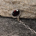 Red Garnet Silver Rakhi - RK-2RG