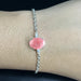 Rose Quartz Silver Rakhi - RK-1RQ