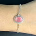 Rose Quartz Silver Rakhi - RK-2RQ